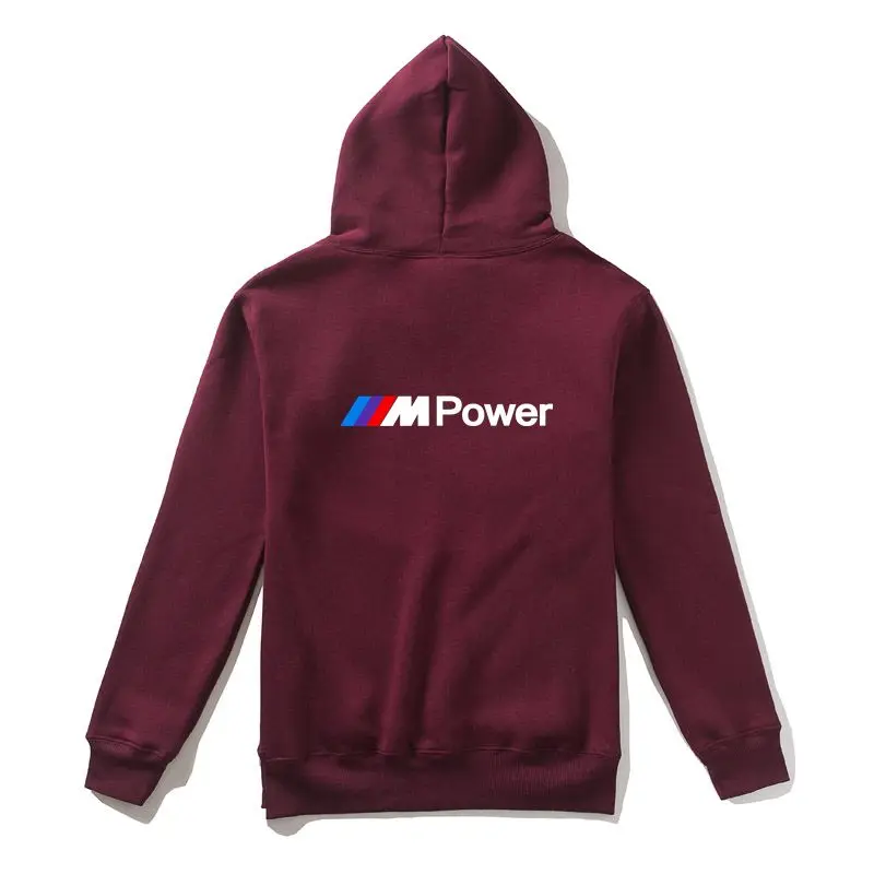 M серия M power худи для мужчин и женщин, толстовки, верхняя одежда, брендовая мужская флисовая Мужская одежда для скейтборда, новинка, на молнии, для мужчин s LVL64 - Цвет: Wine With Zipper
