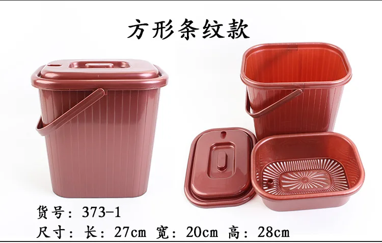 Manufacturers Direct Selling tao ci Eight Plastic Tea Leaf Bucket Tea Barrel Drain Bucket for Home& Office Use fei shui tong Te