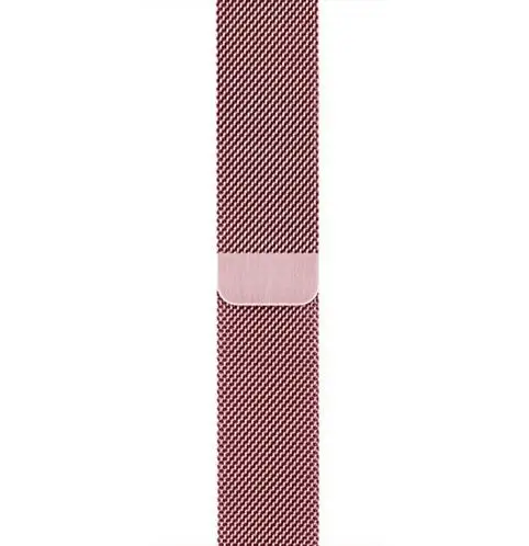 rose-pink Миланская петля браслет из нержавеющей стали ремешок для Apple Watch series 5 4 40 мм 44 мм браслет ремешок для iwatch series 3 2 42 мм 38 мм - Band Color: rose-pink