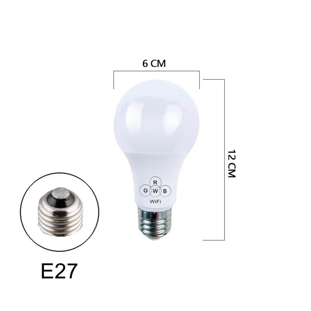 Светодиодный GLE, новинка, беспроводной, Wifi, умная лампа, светодиодный, Домашний Светильник, лампа, 220 В, волшебный, RGB, светодиодный, изменяющий цвет, светильник, лампочки с регулируемой яркостью для IOS/Android