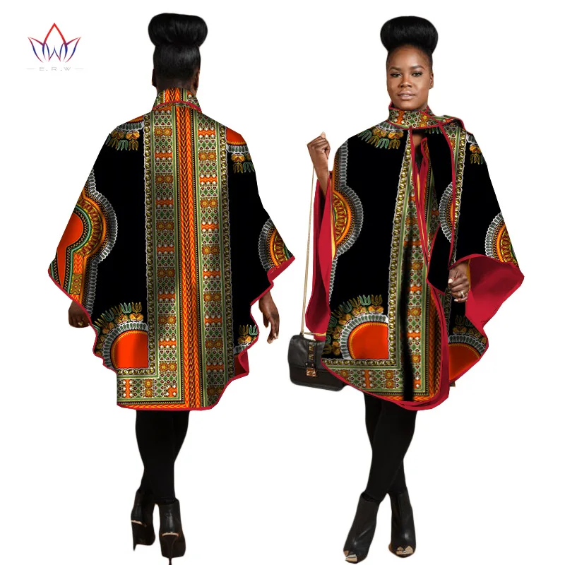 Осень в африканском стиле пальто для женщин большого размера в африканском стиле Костюмы Африки, с печатными рисунками в виде Дашики офисная верхняя одежда Костюмы WY1267 - Цвет: 5
