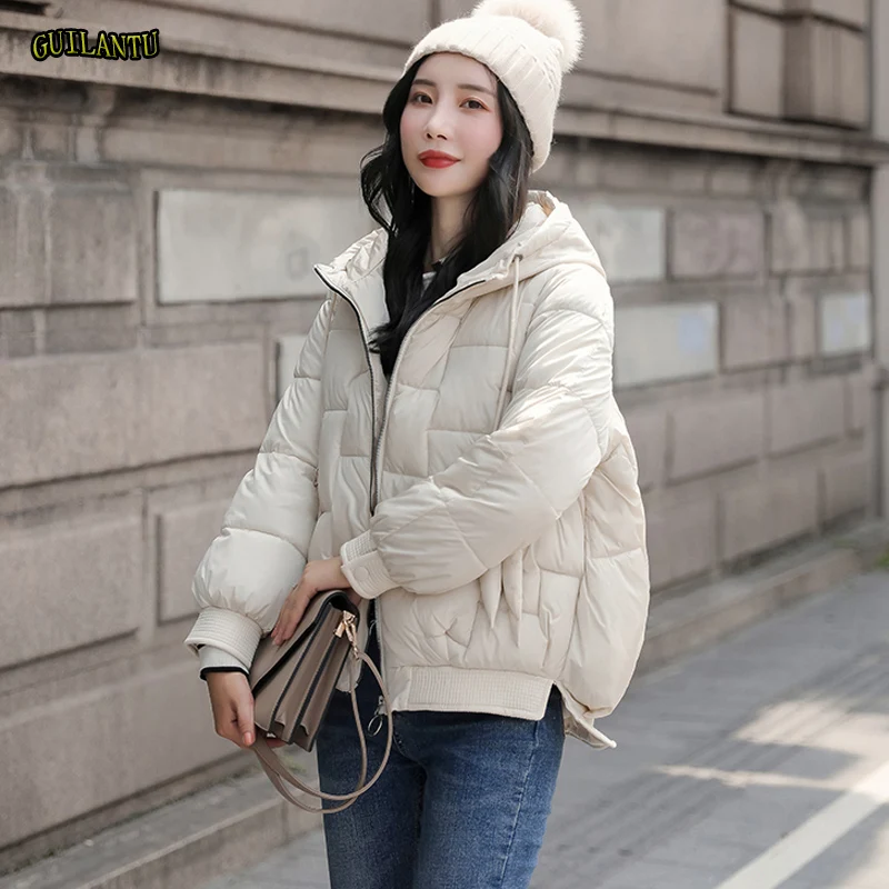

2019 Short Parka Mujer Winter Down Cotton Jacket Coat Women Casual Hooded Parkas Autumn Overcoat Female