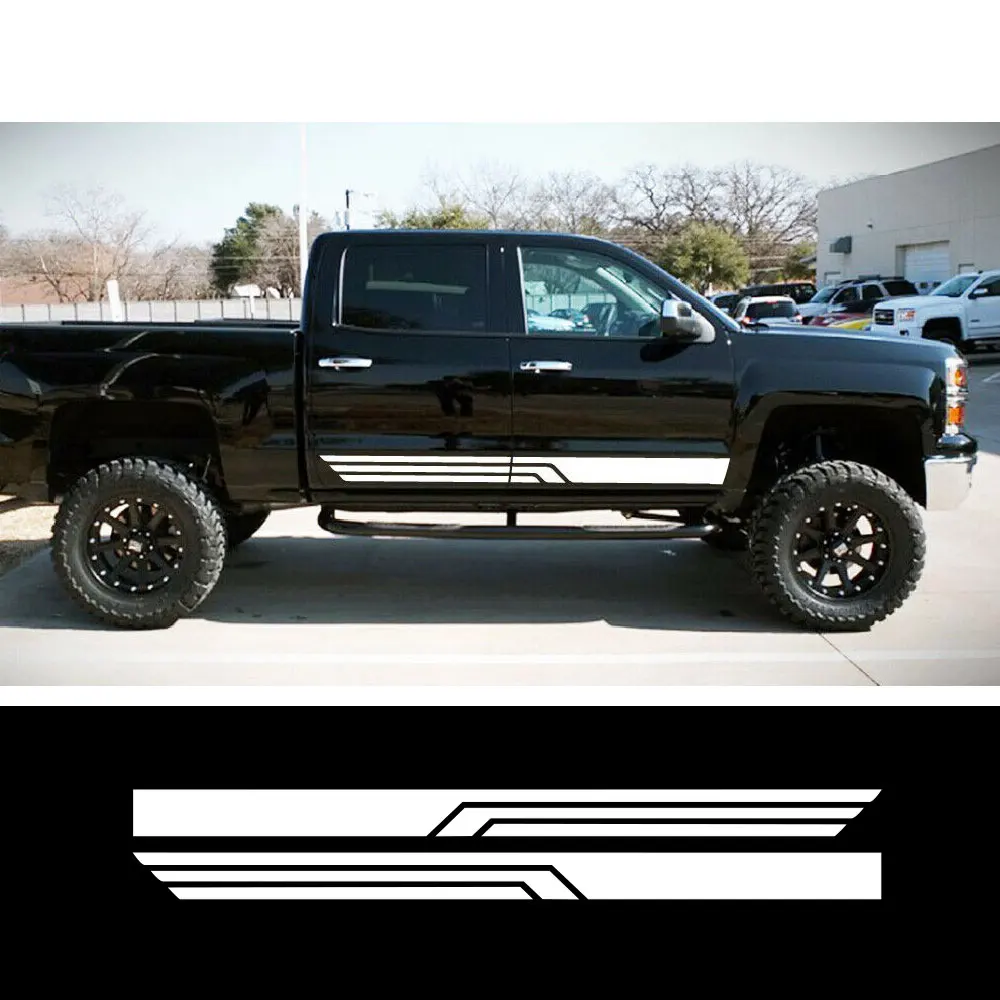 Полоса наклейка комплект для Chevrolet Silverado кожа турбо капот крышка окна значок
