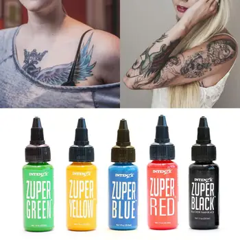 

30ml/Bottle Professional Tattoo Ink Monochrome Colors DIY Tattoo Pigment Body Art Paint Tattoo Color Inks TSLM1