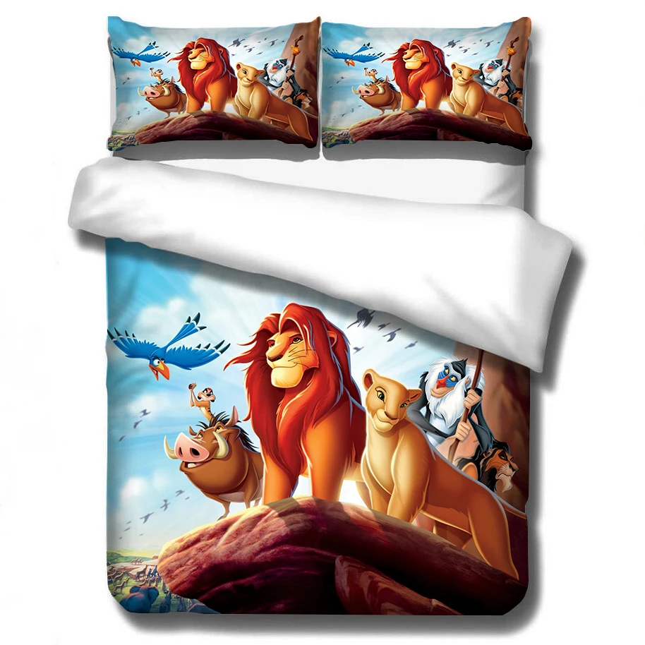 Король Лев 3d постельные принадлежности набор пододеяльников наволочки Simba