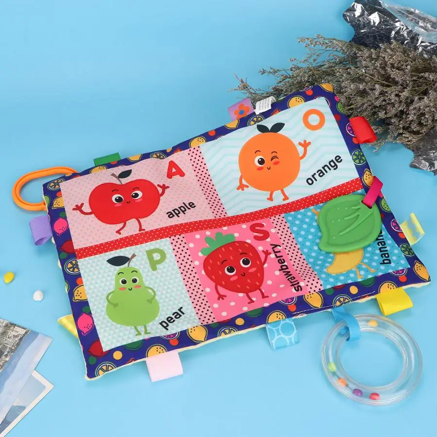 Baby Appease Towel Newbron Infant Comforting Appeasing Soothing Calm Pacify Towel Sound Paper Blanket With Teether Toy