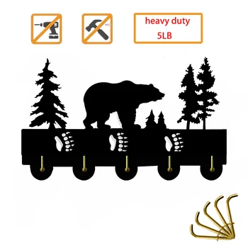 

Hunter Woodland Hunting Bird Wall Hook animal Multi-functional Bag Holder key Hanger Rack Hooks animal Gift for him