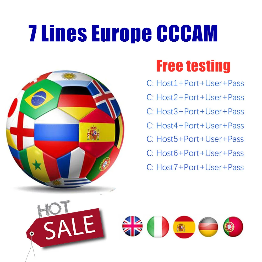 

4/5/6/7 Europe Cline cam europa Poland 4k free Oscam Cline Germany fast stable server Spain portugal Sweden Hot Receptor
