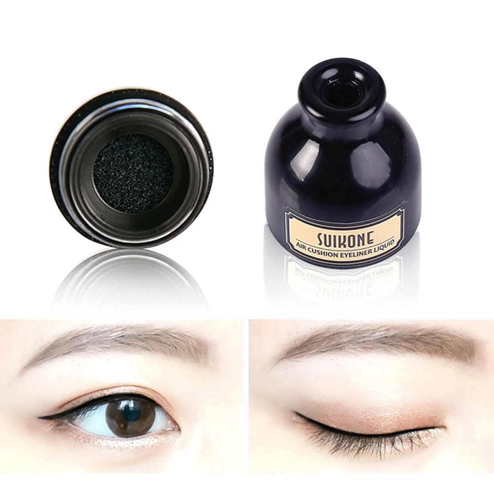 Для женщин Водонепроницаемый стойкий натуральный Make Up вечерние профессиональный подарок для дома и путешествий салон жидкая подводка для глаз - Цвет: 1