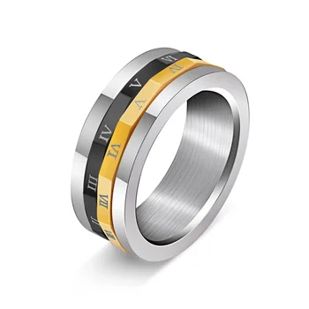 

Titanium steel men's ring pair ofwild index onstudents personality the ring live lettering finger birthday gift men and women