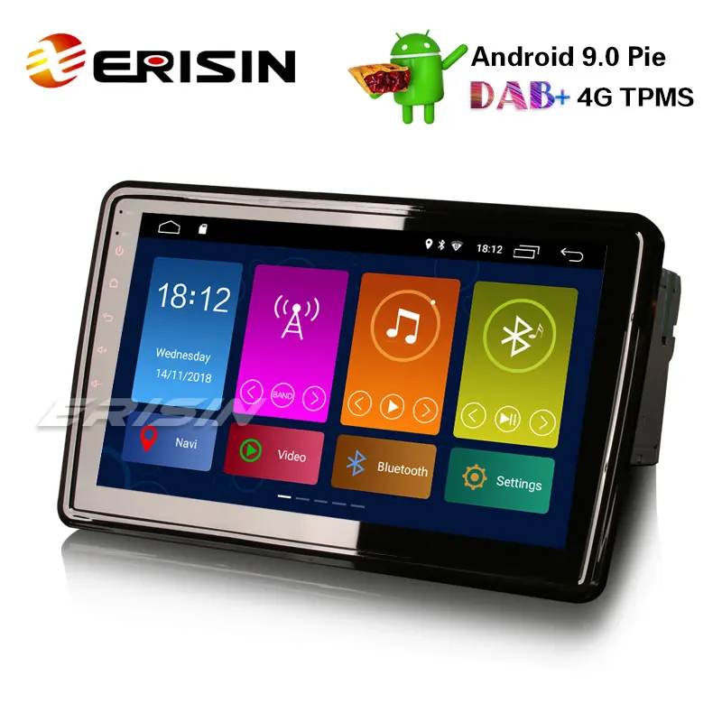 Cheap Erisin ES2911U 10.1" Android 9.0 2D G+G Screen Autoradio DAB+ WiFi 4G DVR OBD2 USB BT DVD GPS Navi 2