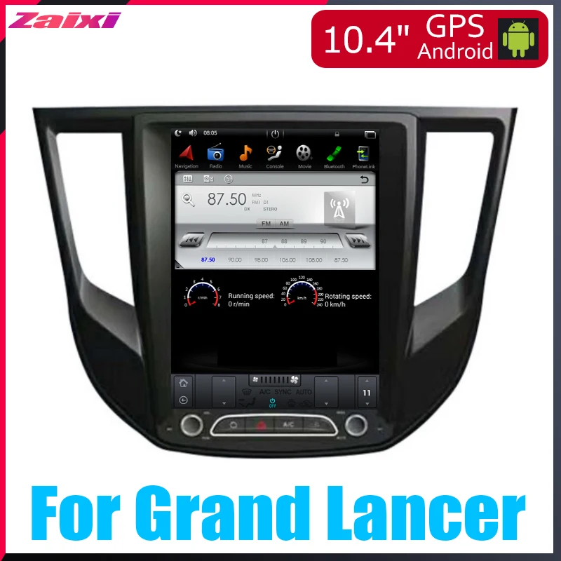 ZaiXi 10," Тесла Тип Android для Mitsubishi Lancer EX Grand Lancer~ автомобильный Android dvd-плеер навигация GPS радио
