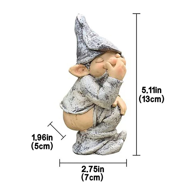 Kerti Szemtelen Elf Karakter Miniatűr Gnóm Vicces Gyanta Figurák Villa Otthoni Udvar Törpe Szobor Dekorációs Kellékek Kézműves - Image 6