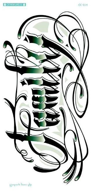 Temporary Tatoo Fake Tattoo Sticker English Letter Tattoos Tatouage Waterproof Flash Tatto Hand Foot Arm Art For Women Girl Men