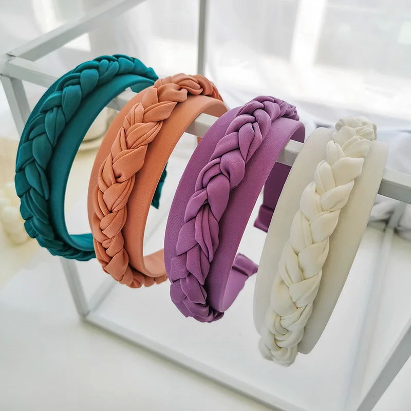 2021 модные женские туфли Hairband сплошной цвет Повязка На Голову галстук-бабочка