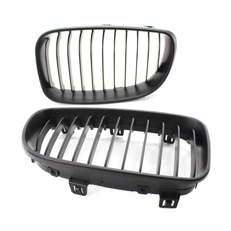 E82 решетка, Abs передняя замена почек гриль для 1 серии E81 E82 E88 E87 2007-2011 матовый черный