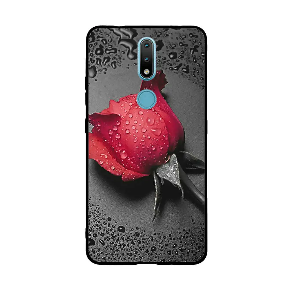 A For Nokia 2.4 Case Soft TPU Silicone Phone Cases For Nokia 2.4 Back Cover Cool Fundas for Nokia2.4 2020 6.5 inch Shell Bags phone belt pouch Cases & Covers