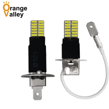 

10pcs H1 H3 24 SMD 4014 Canbus No Error Car Leds White Bulbs Fog Lights Daytime Running Light Auto Lamp Bulbs DC12-28V