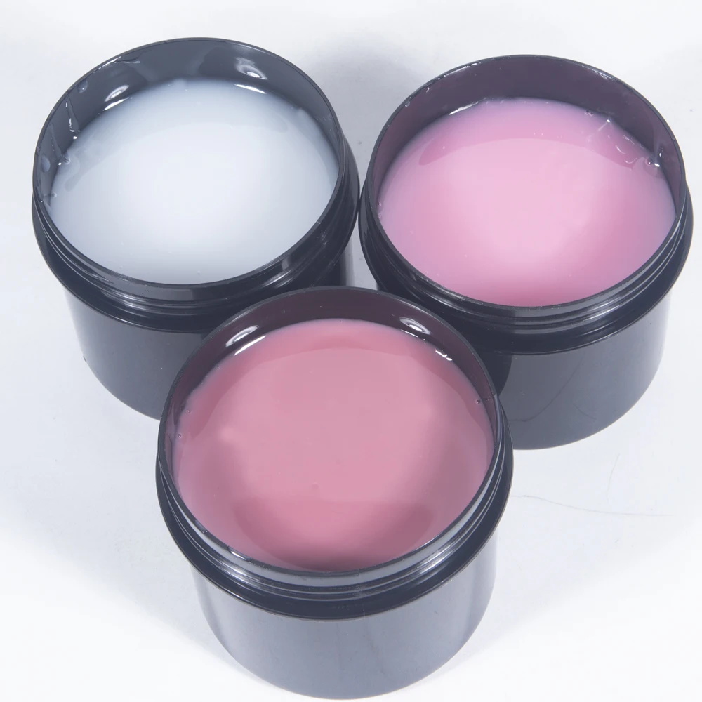 Tinovo Uno Poly Nail Gel French Manicure Builder UV Gel for Extension 150g White Crystal Pink Poly Acrylic Gel Paint Nails Art 2