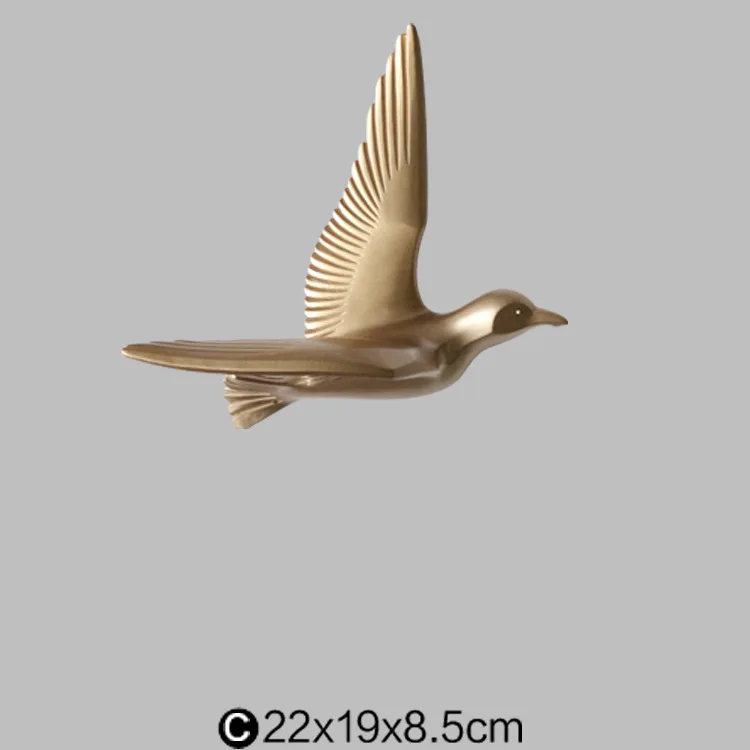 Скандинавские 3D Чайка птица настенные фрески скульптуры украшение дома спальня настенные наклейки гостиная диван ТВ фон подвесной Декор - Цвет: F2