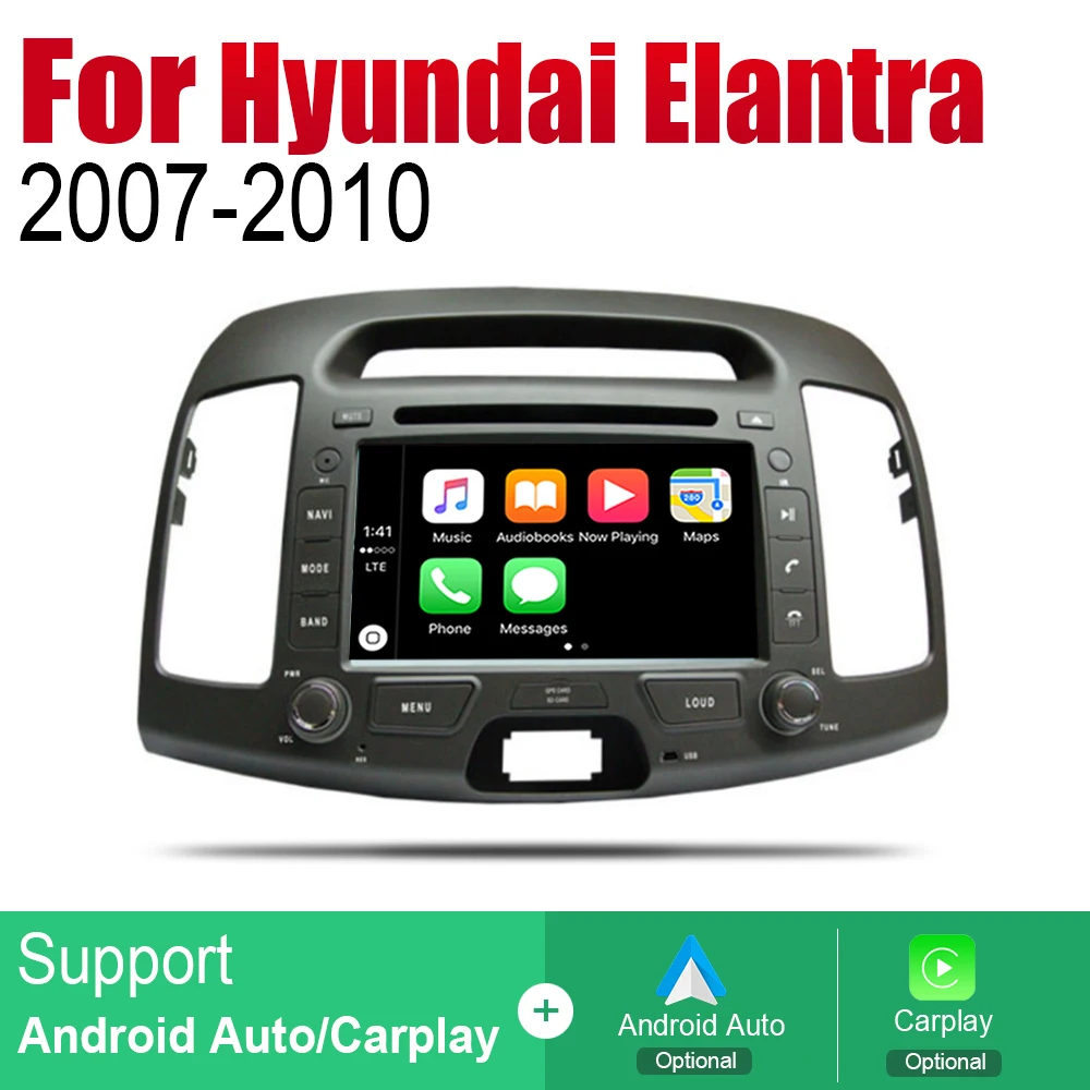 Автомобильный DVD GPS навигатор ZaiXi Android для Hyundai Elantra HD 2007 ~ 2010 проигрыватель