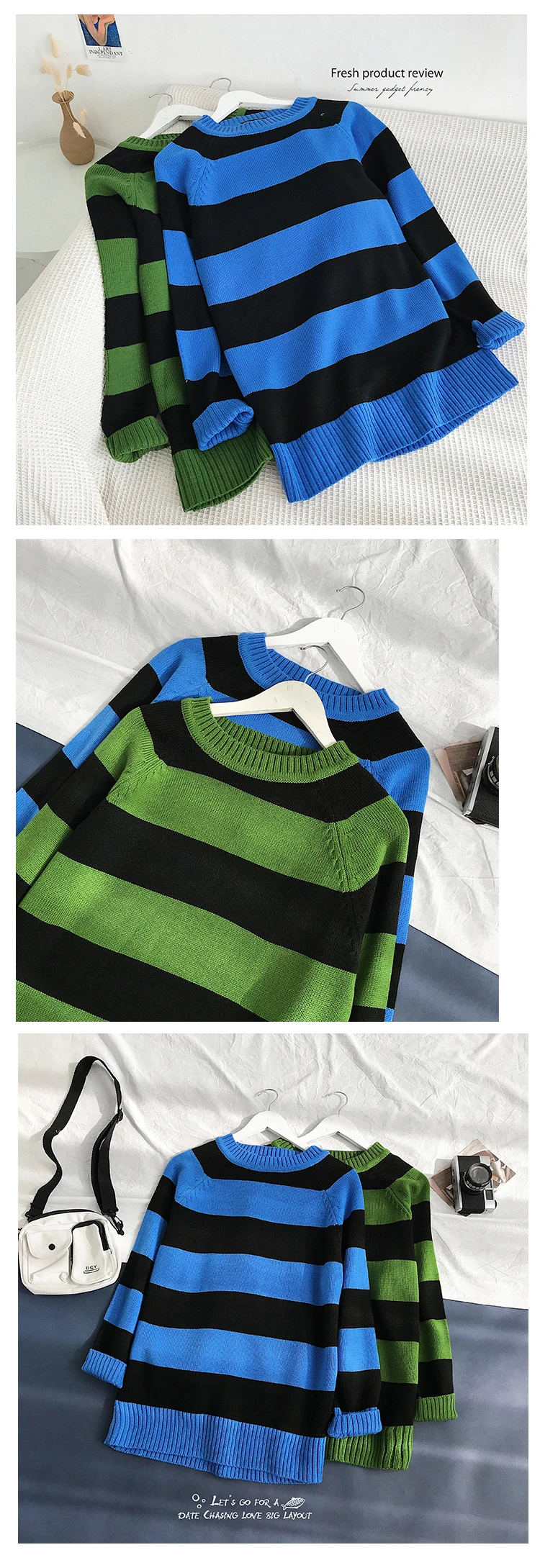 Зимний полосатый свитер мужской модный Контрастный ЦВЕТНОЙ Повседневный вязаный пуловер мужской свитер свободный свитер с длинными рукавами мужская одежда
