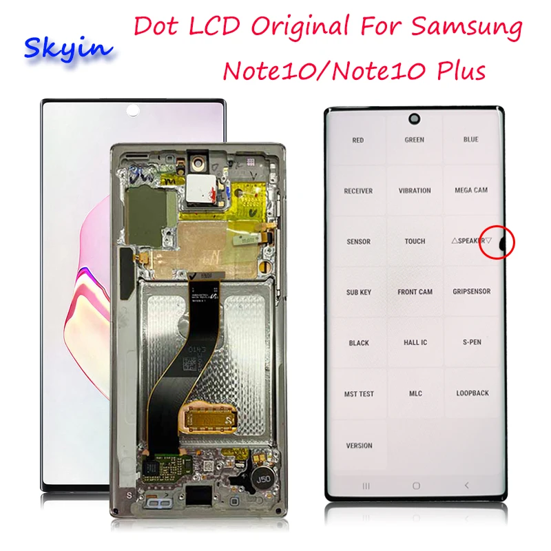 Original For Samsung Note 10 Lcd N970f With Frame Display Touch Screen