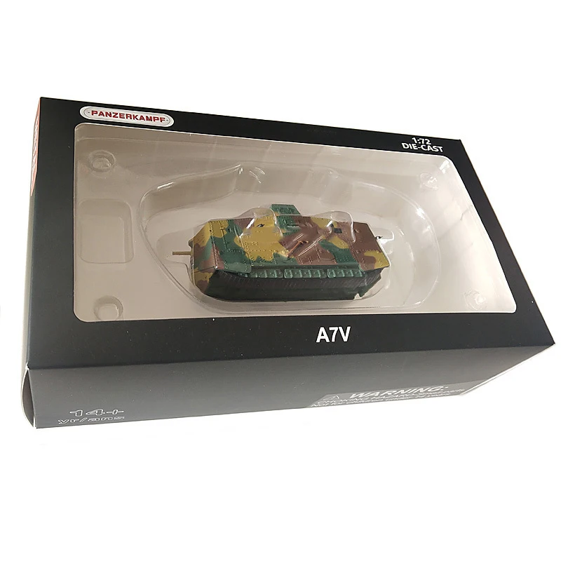 1: 72 Германия A7V статический сплав модель танк сплав моделирование военный классический сплав модель для funs коллекции или украшения детей