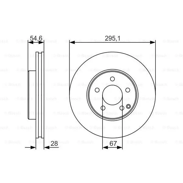 Диск тормозной BOSCH 0986479R99