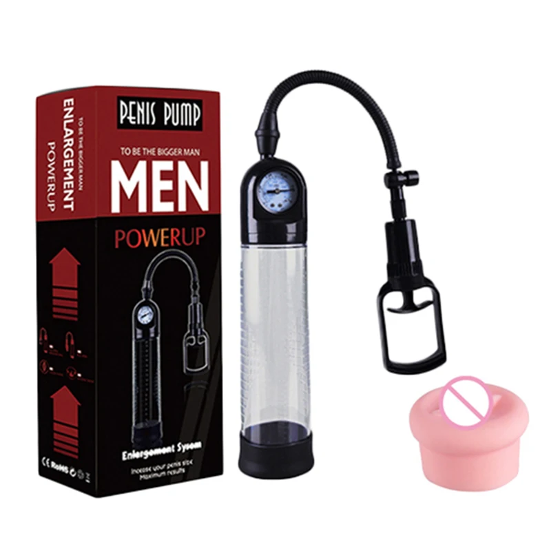 electric penis extender enlargement vacuum pump device for men male penile manual cock dick sex pump erection training assistor