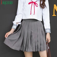 Женская короткая юбка, высокая талия, эластичная лента, простая однотонная женская юбка размера плюс, плиссированная Повседневная, свободные, вечерние, мини-юбки