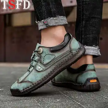 

Slip-on Men Shoes Large Sizes Male Sneakers Summer Leather Shoes Smart Casual of Men Light Outdoor Male Leisure Loafers 2020 Q2