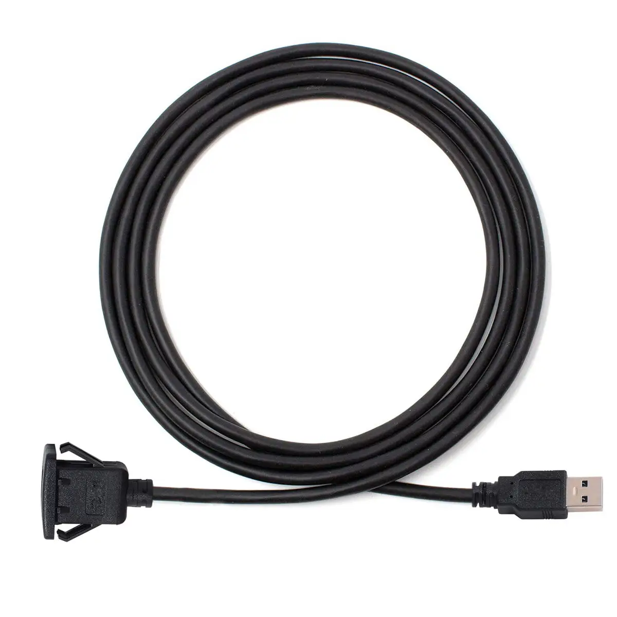 Водонепроницаемый один USB 2,0 удлинитель защелка крепление автомобиля AUX кабель 1 м для панели приборной панели