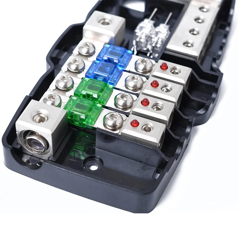 Car Audio Distribution Fuse Block with Ground Mini ANL Fuse Box