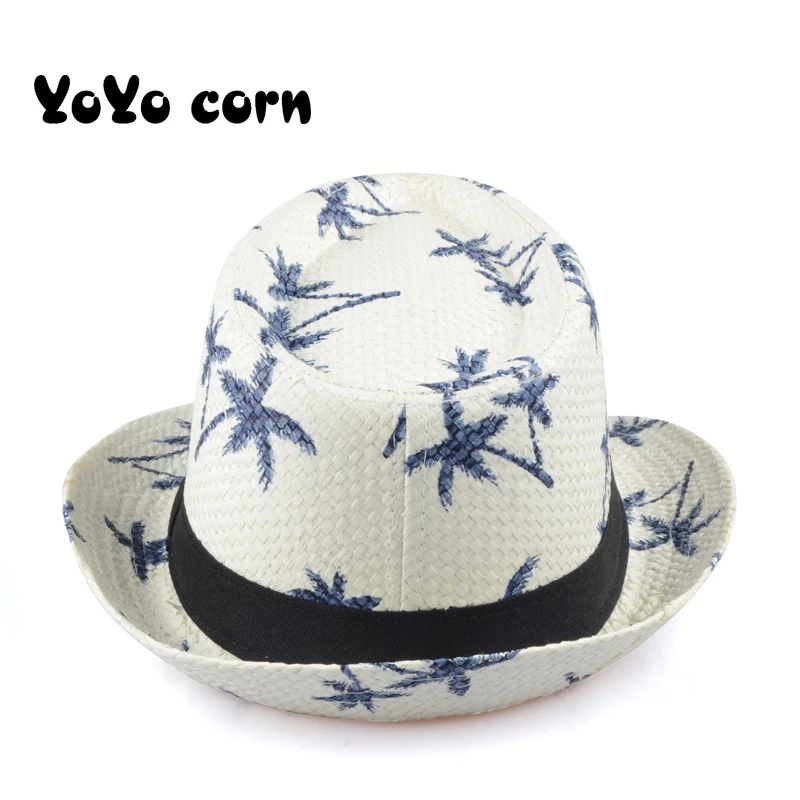 YOYOCORN Kids Straw Sun Hat For Boy Girl Children