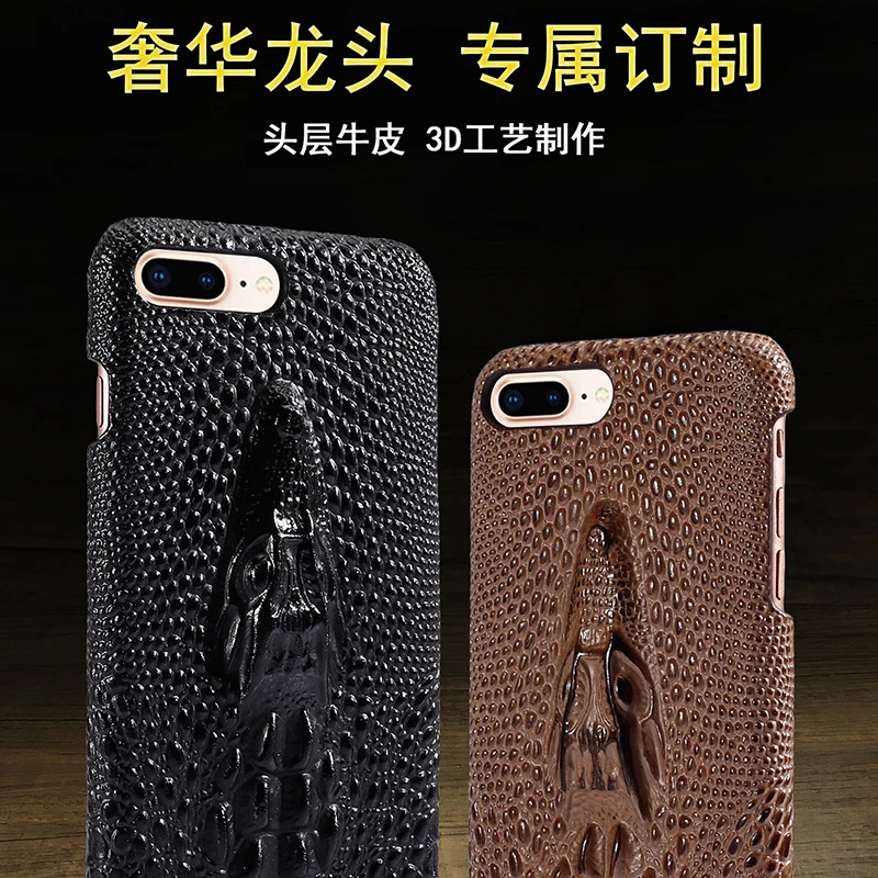 Для i7 plus 8 plus 8 7 чехол из натуральной кожи воловья кожа 3D кран задняя крышка чехол для iPhone 7Plus 8 plus 7 8 смартфон