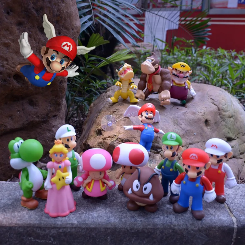 Новые Фигурки "Супер Марио" игрушки Super Mario Bros Bowser Luigi Koopa Yoshi Mario Maker Odyssey ПВХ фигурка модель куклы игрушки