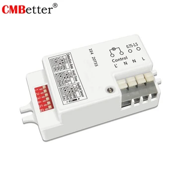 

Sensors Switches 5.8GHz HF System 360 Degree Microwave Radar motion Sensor LED Light Switch Body Motion Detector 220v-240v
