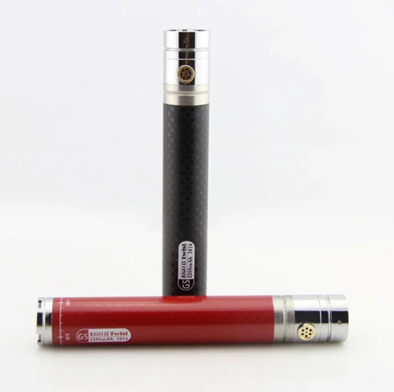 Новая электронная сигарета GS eGo II twist vv 2200 mAh 3,3 V-4,8 V с переменным напряжением, большой емкости, электронная сигарета vs tesla 3200 mAh, электронная сигарета