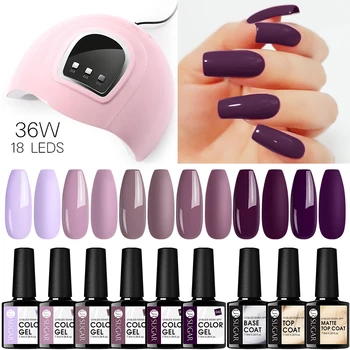 

UR SUGAR 7.5ml Gel Nail Polish Set Color Gel UV Led Varnish Nail Art Design Soak Off Whole Set Glitter Nail Gel Learner Kit