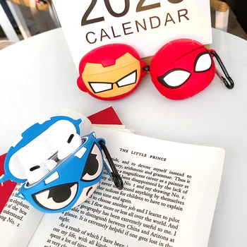 

Cute Earphone Case for AirPods Pro Case Cartoon Anime Marvel Cover for Apple AirPods Pro 3 Bags Protect Case with Carabine Hook