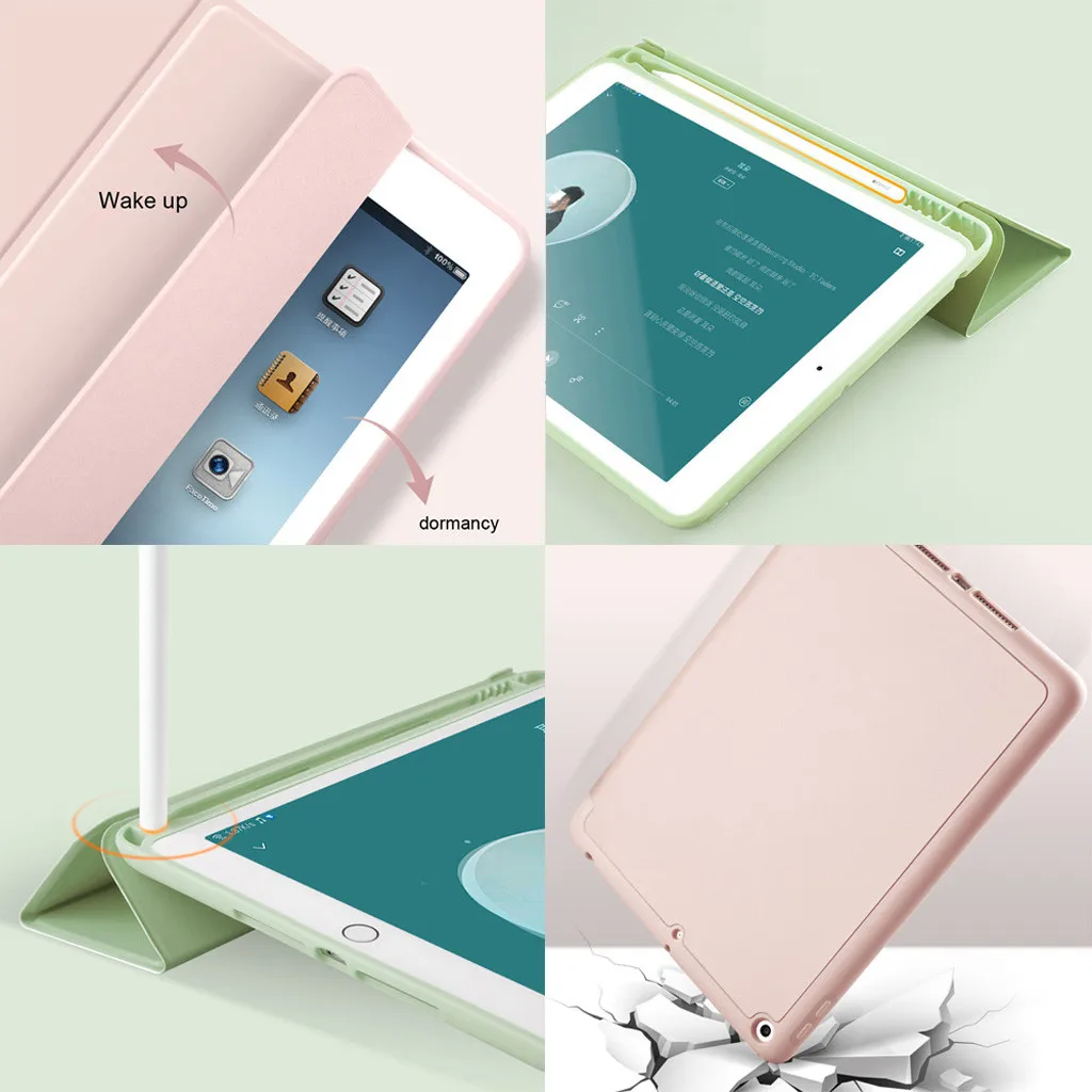 1x Роскошный ультра тонкий чехол-подставка для нового iPad 7-го поколения 10,2 дюймов планшет PU двухсторонний защитный Магнитный чехол