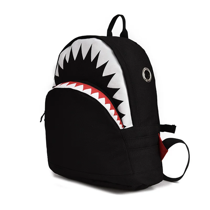 

Child Canvas Backpack Kids 3D Model Shark School Bags Baby mochilas Child's School Bag for Kindergarten Boys and Girls Bagpack