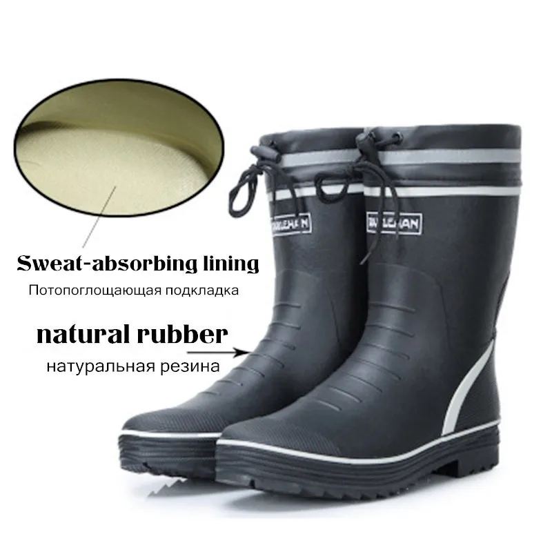 Рыболовные сапоги водонепроницаемые резиновые мягкая обувь с короткими