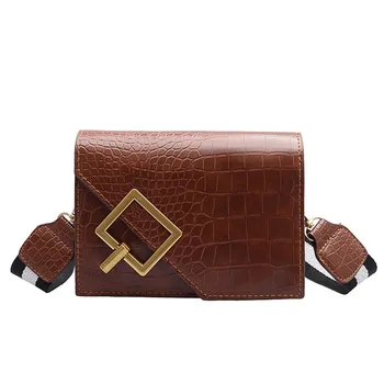 

2019 New Fashion PU Leather Bag Casual Wild Simple Shoulder Messenger Bag Personality Retro Package Waterproof Crossbody Bag