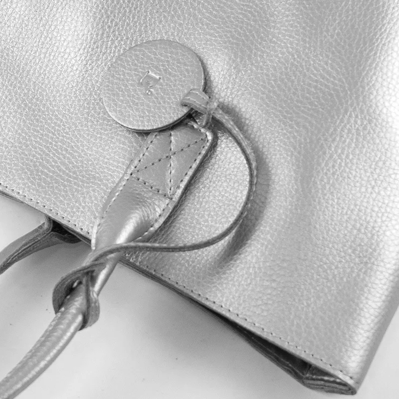 

South Korea Purchasing Agents Genuine Leather Large Bag Shoulder Large-Volume Genuine Leather Bag Lens Picture WOMEN'S Cow Leath