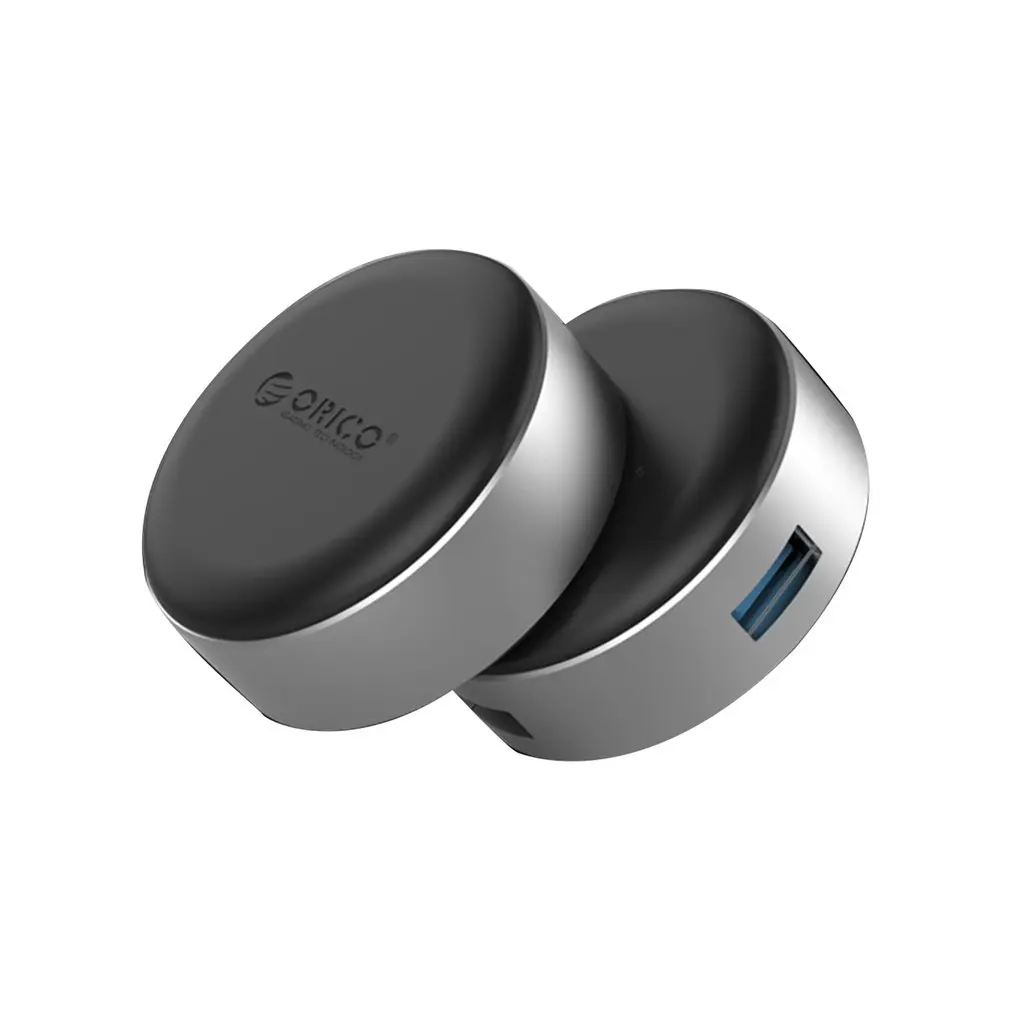 Алюминиевый нескользящий USB3.0 круговой концентратор компактный дизайн управление USB разветвитель для Mac компьютер Ноутбук Расширенный концентратор