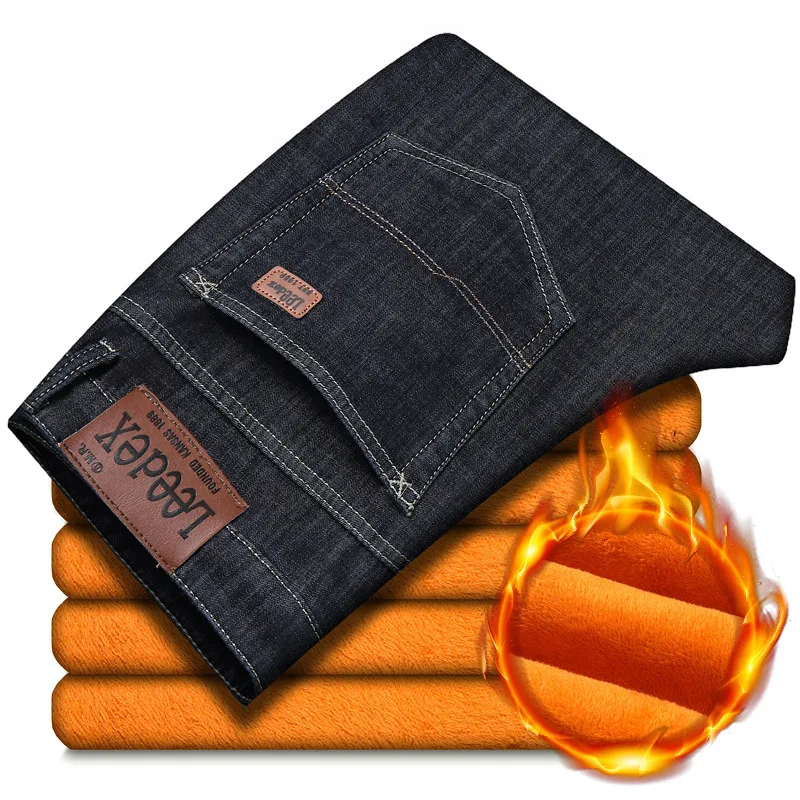 Winter Plush denim men