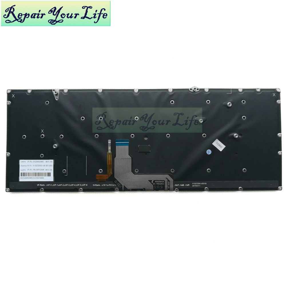 Клавиатура для ноутбука AR/арабский для lenovo y900-13isk Yoga 900 SN20H55981 V-152720ASI-AR PK130YV2A06 с подсветкой Черные Аксессуары