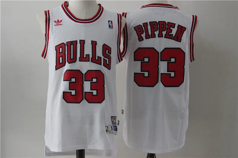 Красный Chicago Scottie Pippen Майкл Деннис Родман винтажные мужские баскетбольные майки - Цвет: Красный